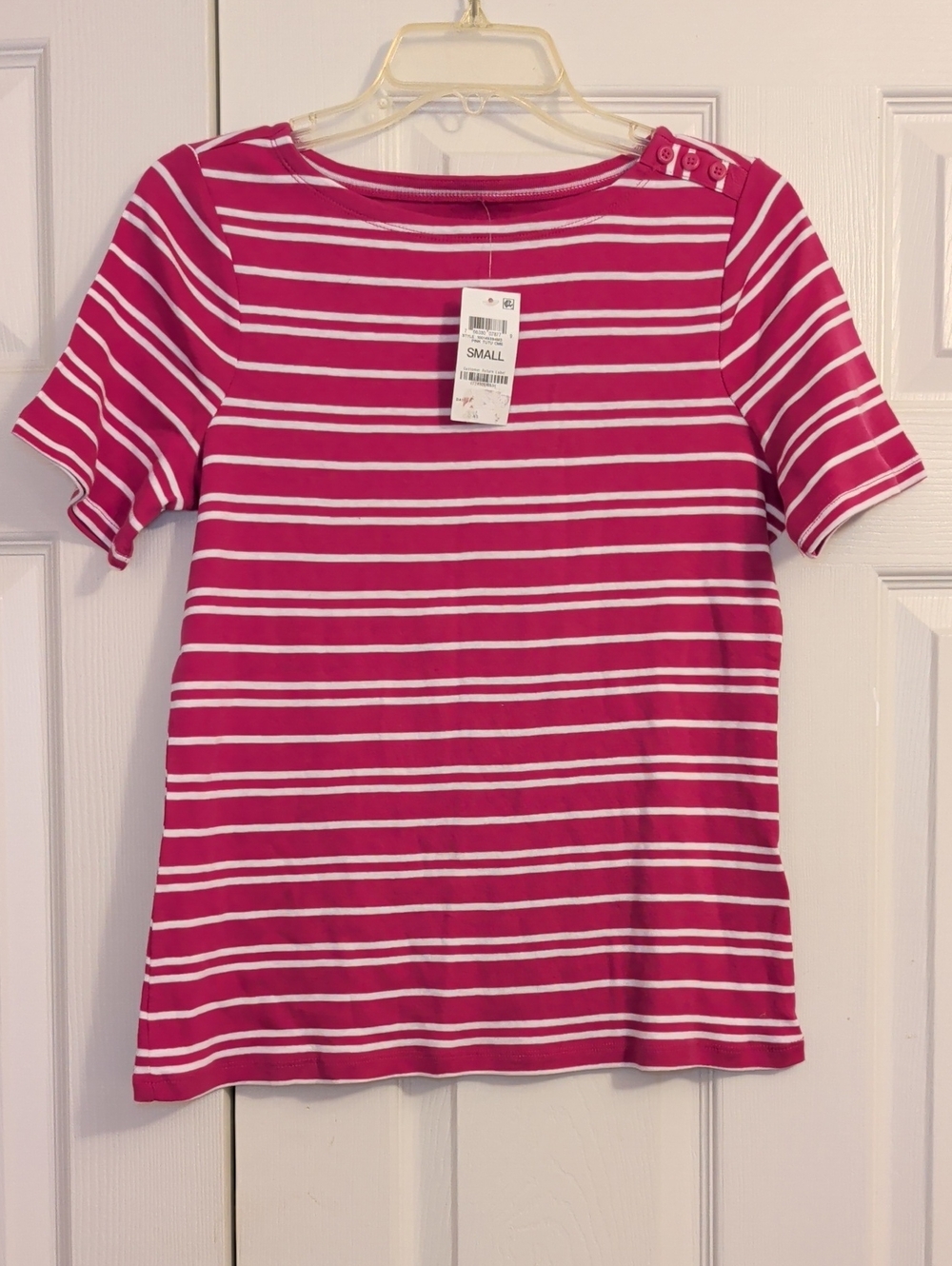 CHARTER CLUB Cotton Striped Top NWT